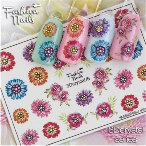 FASHION NAILS CRYSTAL 3D SLIDER 06